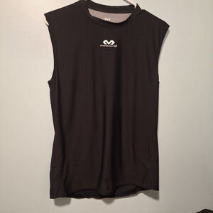 McDavid Black/Gray Compression Athletic Tank Top Shirt Men's Size XL